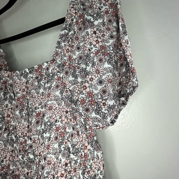 70s-style Floral Print Mini Dress - Picture 3 of 7